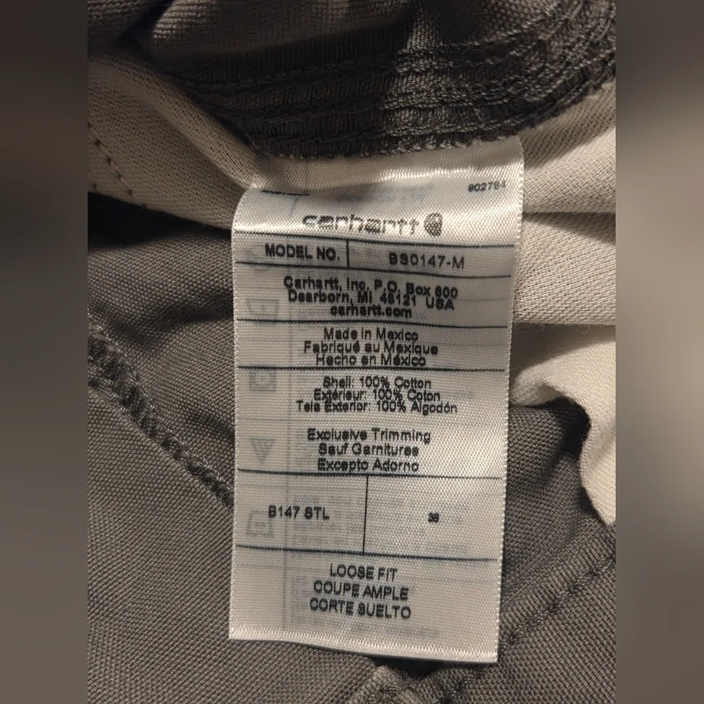 Carhartt Men's Gray Work Shorts - Picture 2 of 5